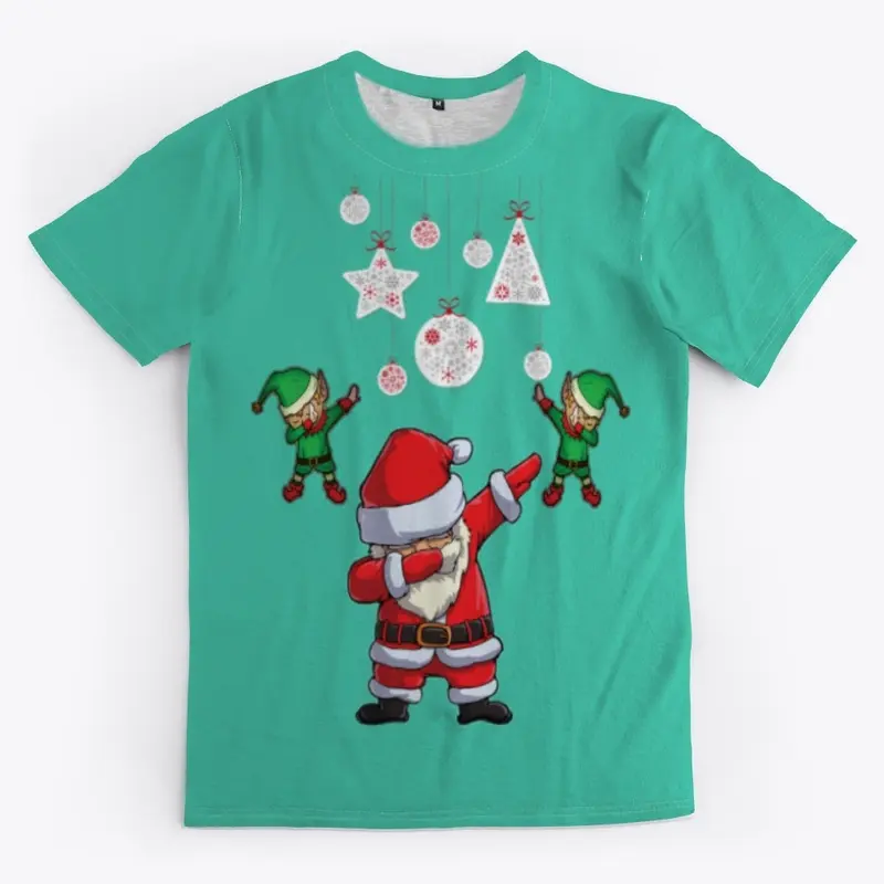 Dabbing Santa and Elves